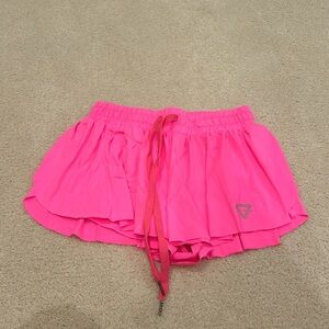 Keiki Kona hot pink flowy shorts